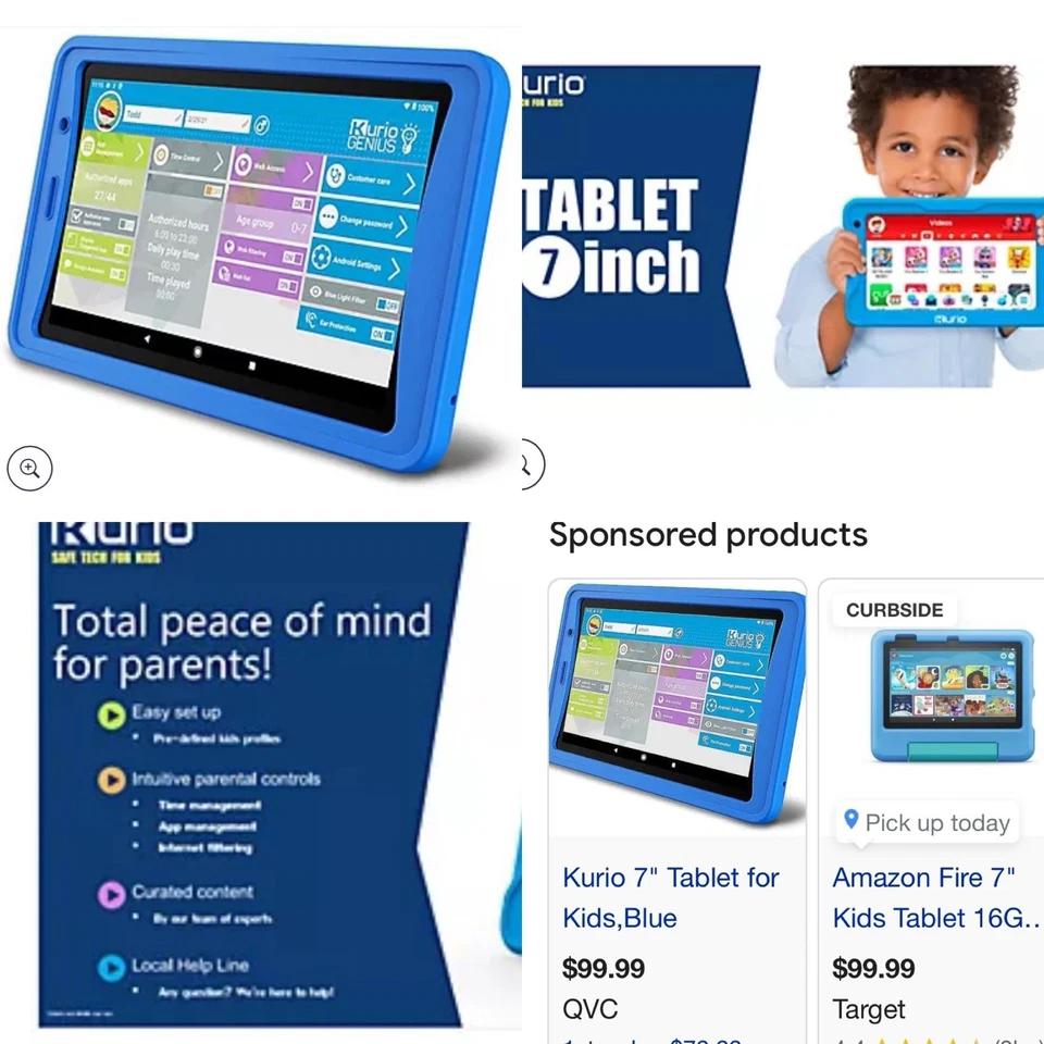 NIB KURIO 7 ANDROID KIDS TABLET CONSOLE PARENTAL CONTROL - Image 2 of 4