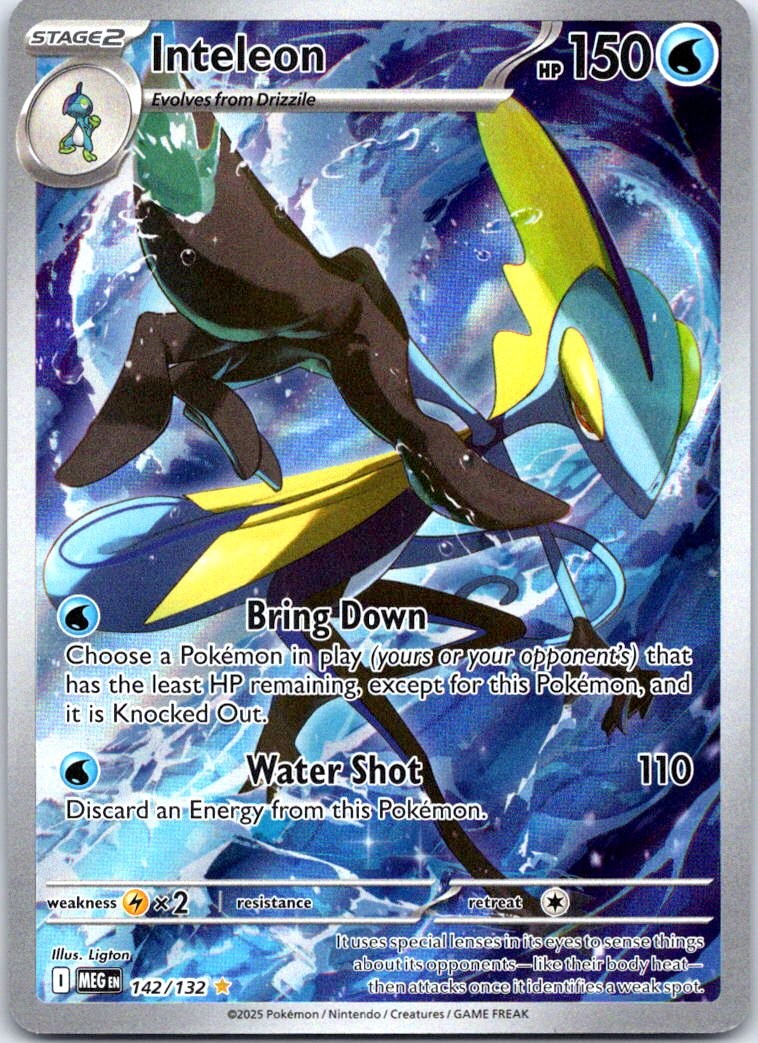 Inteleon Illustration Rare ME01: Mega Evolution 142/132 NM