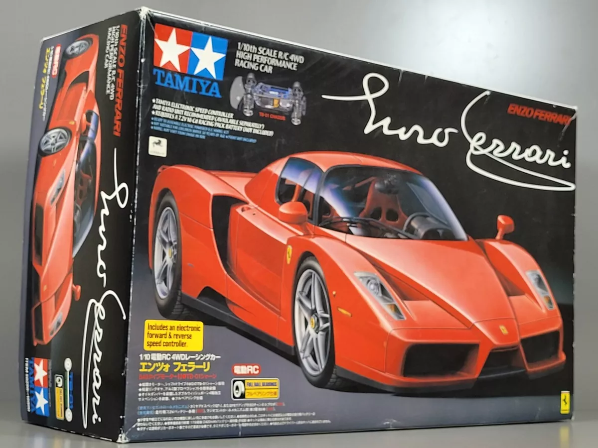 Rare New Open Box Tamiya 1 10 RC ENZO FERRARI TB 01 4WD Chassis
