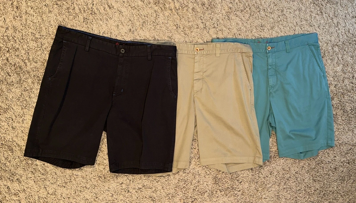 Robert Graham Shorts Lot (Black, Tan, Sea Green) Size 38