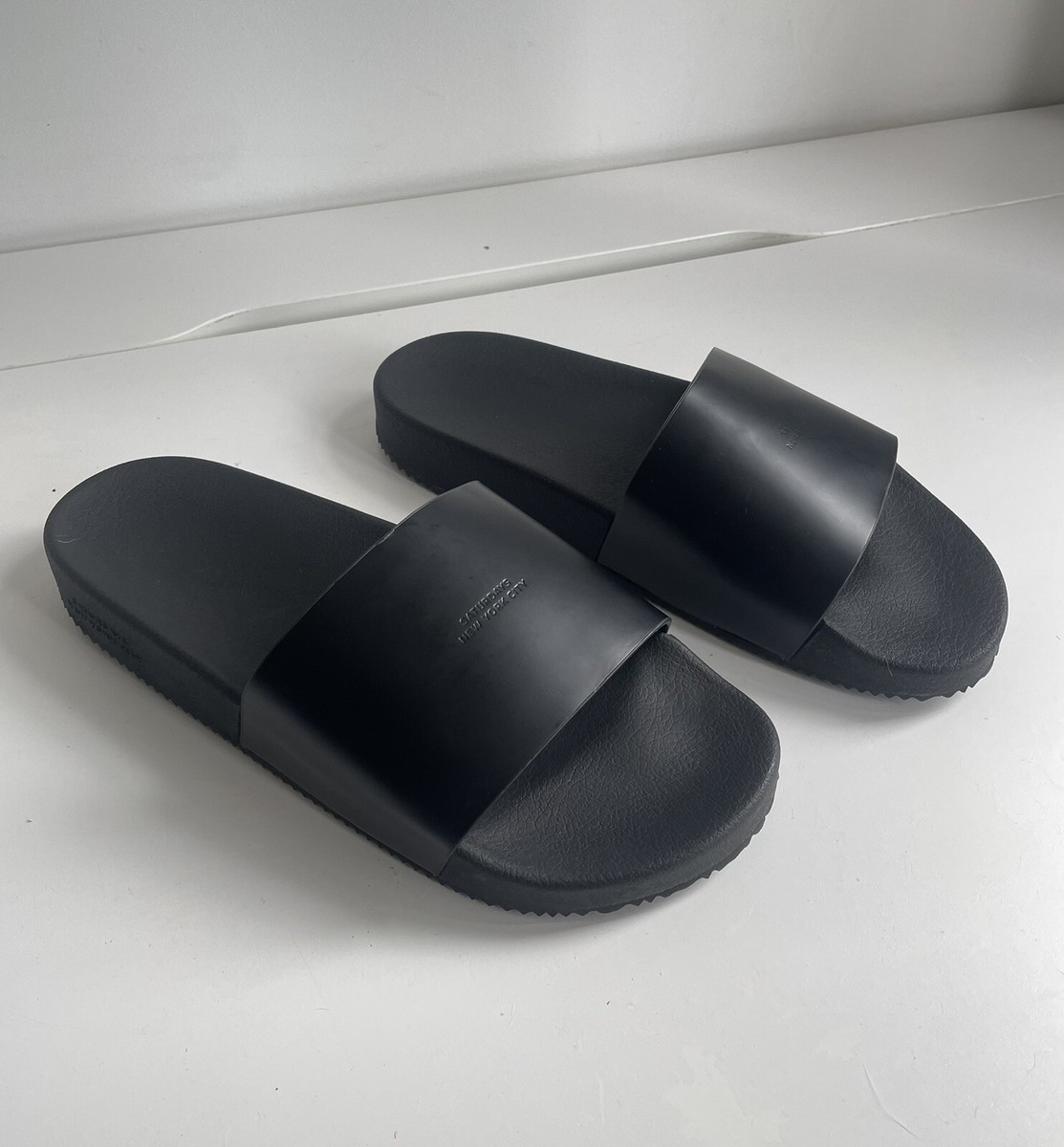 SATURDAYS NYC Banya Slides Black Saturdays NYC Black “Banya” Slides Sz 9 | eBay main image 4