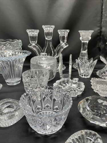 Konvolut Kerzenständer,Dosen Aus Kristall,Glass Sammlung 30 Teilen Kerzen#2 W3 - Bild 23 von 24