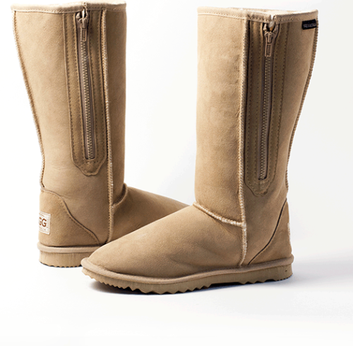 Breezer Long / Tall Ugg Boots with Zip / Zipper Premium Australian Sheepskin