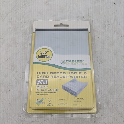 Cables Unlimited USB-1610B All-in-One Internal Card Reader Writer USB 2.0 3.5''
