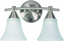 CANARM IVL221A02BPT Grace Vanity Light, Brushed Pewter