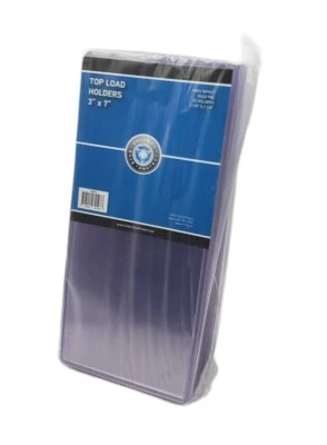 COLLECT SAVE PROTECT (25-Pack) CSP 3x7 Ticket Size Toploaders / Topload Ticket Stub Holders 3" x 7"