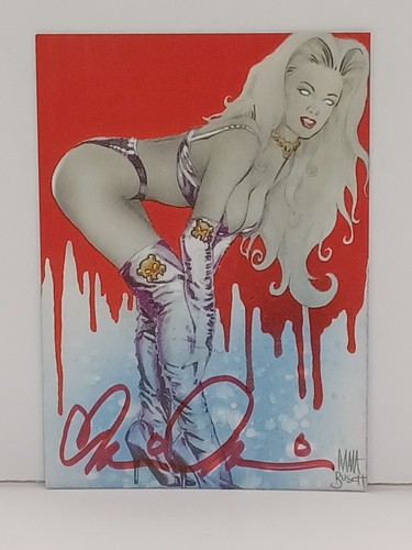 Brian Pulido 1999 LADY DEATH NIGHT GALLERY Autograph Chase Card LE 500 HTF - Picture 1 of 2