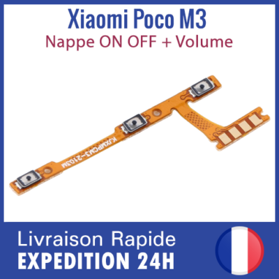 ONOFF flex:Ｌ2019年#5 Power Button & Volume Button Flex Cable Ribbon Key For Xiaomi Poco