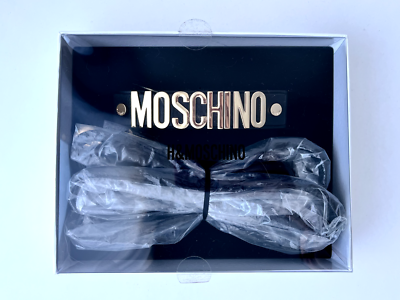 MOSCHINO× Dog Lead ブラック H&M x Moschino Leather Dog Lead and Collar - Limited edition (2018