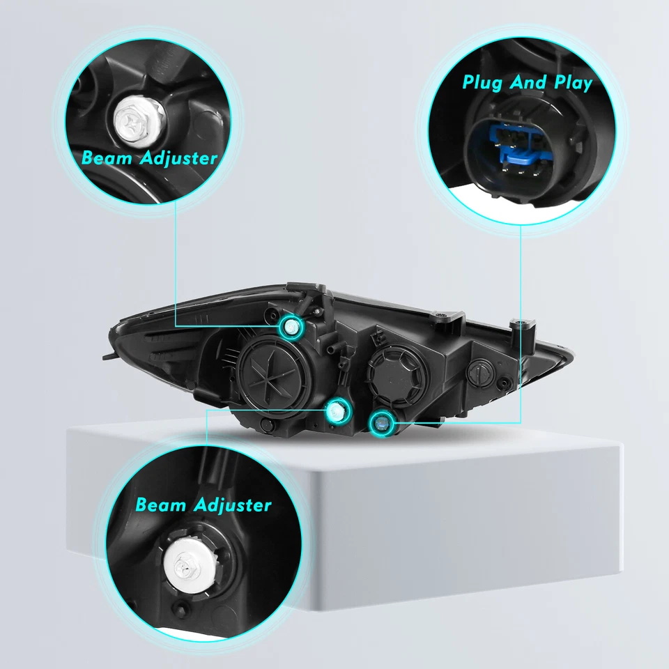 Conjunto de faros halógenos para Hyundai Elantra 2017 2018 con izquierda+derecha Foto 3 de 4