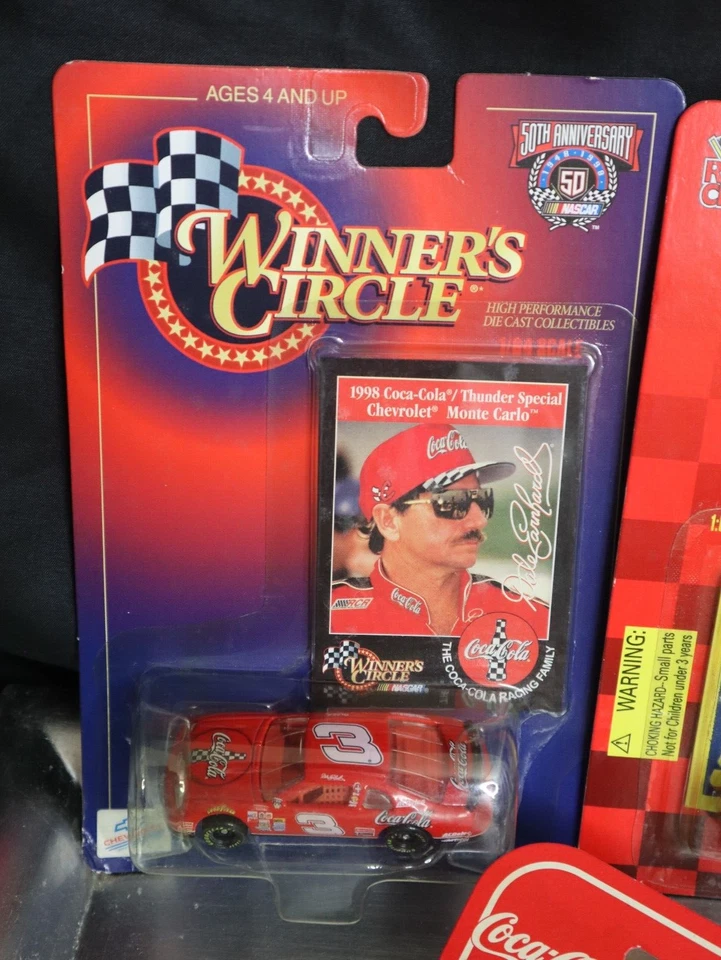 Dale Earnhardt Coca-Cola Coche Nascar Die Cast Lote x4 Sellado Años 90 De Colección Y2k Foto 2 de 4