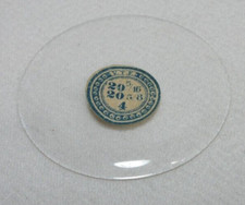 GLASS POCKET WATCH CRYSTAL WATCHMAKER SIZE 20 5/16 H 4 REPLACEMENT PART 520