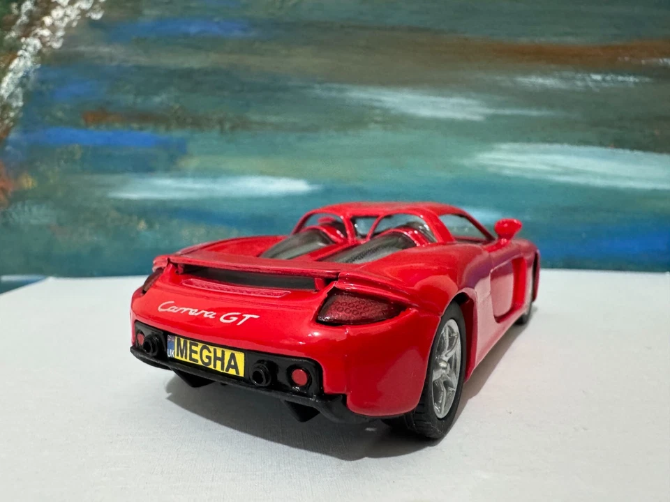 Porsche Carrera GT модель красный литой любое имя игрушка автомобиля мальчик девочка папа день рождения подарок - Изображение 3 из 4
