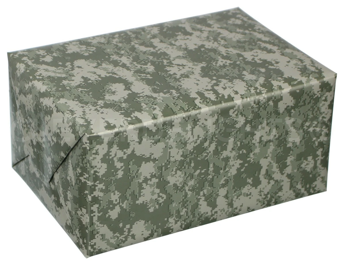 CleverDelights Green Digital Camo Wrapping Paper - 30 inch x 30ft (75 Sqft) Bulk Roll - Premium Camouflage Gift Wrap Paper, Size: 30 x 30 Feet