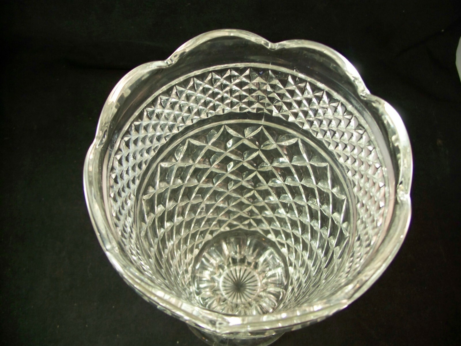 Wexford By Anchor Hocking Large Crystal Vase eBay