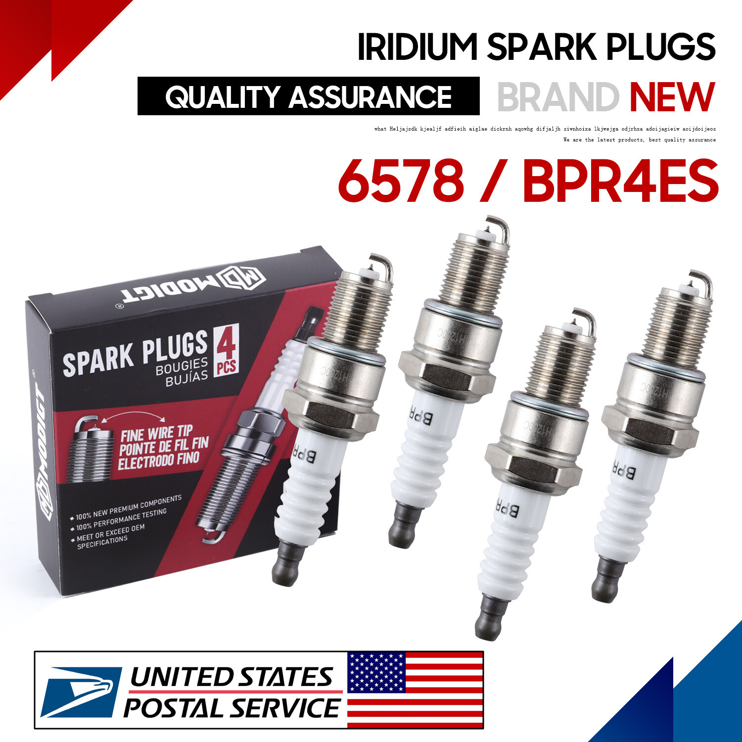 8Pcs Fit NGK Spark Plug BPR4ES For Kawasaki 6578 Toro: 92070-7004 Arien 9873