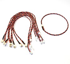 5x Lipo Akku Verlängerungskabel Kyosho Minium MSR 1S 2PIN 1.25mm SH Stecker RC