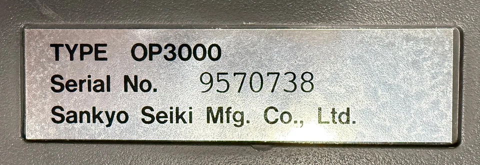 Nidec Sankyo OP3000 Robot Controller Teach Pendant - Image 3 of 4