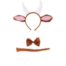 Headband Costume Goat Horn Headband Girl Stuffed Animals Set