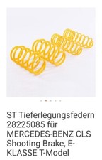 ST Tieferlegungsfedern KW f&uuml;r Mercedes CLS 218 Shooting Brake E Klasse 212