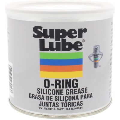 Silicone O-Ring Grease Non-Curing Compound (Translucent White, 14.1oz/400g Ca...