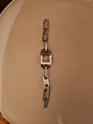  Damen Gucci 6155L Chunky Armband Uhr Original 