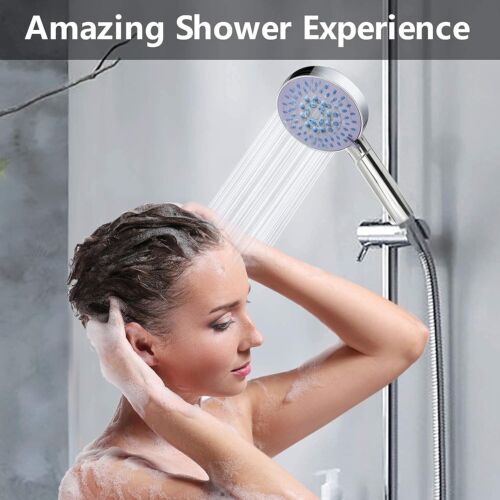 High Pressure Handheld Shower Head with 5 Spray Mode With Hose - Picture 4 of 8