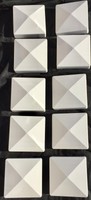 10 Pc 5x5 Pvc Vinyl Fence Post Flat Pyramid Horse Caps Tops Vinyl White 5 X 5 10 Pc 5x5 Pvc Vinyl Fence Post Flat Pyramid Horse Caps Tops Vinyl White 5 X 5