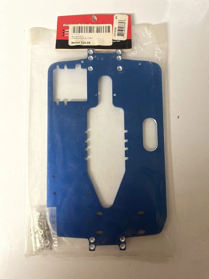 Dynamite Aluminum Chassis Plate for Traxxas T-Maxx - Blue DYN7605B NOS 2.5 RARE! - Image 2 of 2