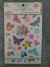 The Paper Studio AGENDA 52 1,196 Foiled Stickers 30 Sheets Feminine Floral