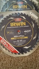 Irwin Weld Tech 7-1/4" x 40T Trim/Finish Circular Saw Blade