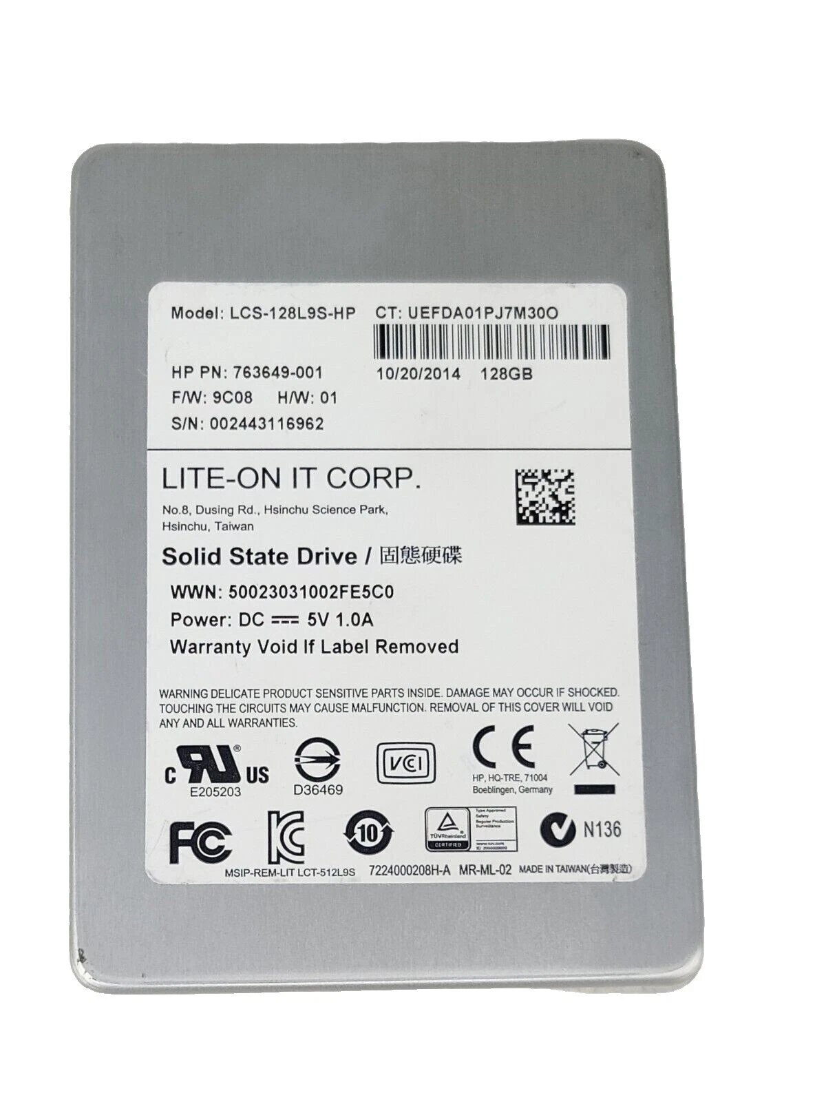 Lite-On SATA III 128 GB Solid State Drives