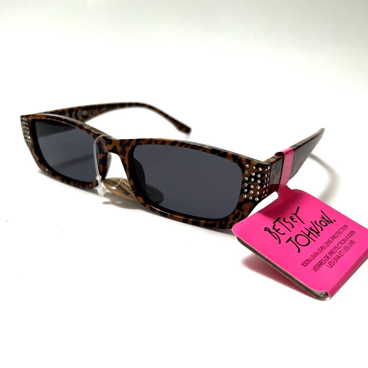 Betsey Johnson Leopard Frame Sunglasses for Women for sale  display picture 1