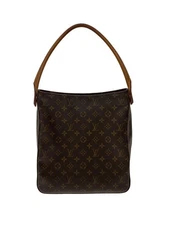 LOUIS VUITTON TOTE BAG LUPING GM_MONOGRAM CANVAS PVC Brown Used