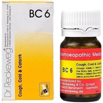 Dr Reckeweg BC 6 Tablets 20g Pack of 2 FREE SHIPPING