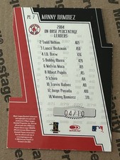 2005 Donruss Production Line OBP #PL-7 Manny Ramirez Die-Cut Short Print 4/10 NM