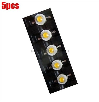 5Pcs 3W Led High Power Led Beads 200Lm Warm White New Ic ii *wq