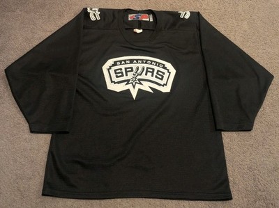 RARE SP AHL San Antonio Rampage x Spurs Black Hockey Jersey Men's