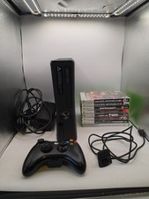 Microsoft Xbox 360 SLIM 250GB Console - Minty Condition - 8 Games + Accessories 