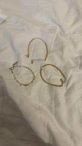 Authentic HAZEL boutique 14k gold plated bracelet set