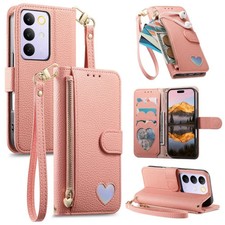 For Motorola MOTO G86 G85 G75 G56 G15 G06 Case Wallet Leather Flip Cover Lanyard