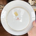 Ceramic Decorative Plate Red Bird & Floral White/Red Round Glossy Printed — photo 2