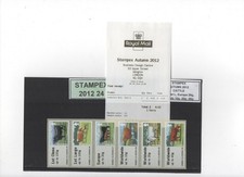 POST GO CATTLE A SERIES STAMPEX SEPT 2012 COLLECTOR STRIP 6 to 40g/E20 A1 SCARCE