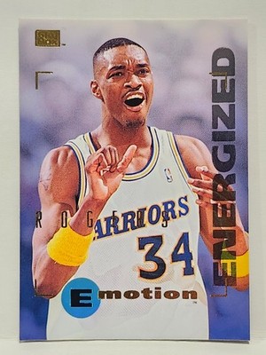 1994-95 Skybox Emotion Carlos Rogers #32 (RC) Golden State Warriors