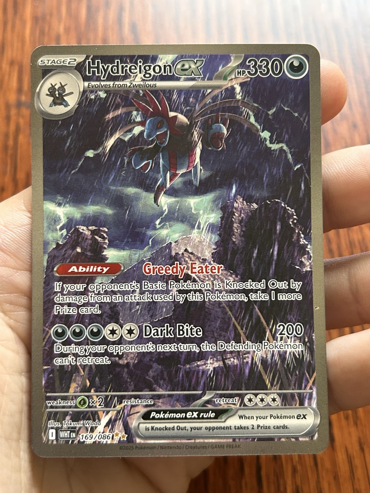 *MINT CONDITION* Pokémon Hydreigon ex 169/086 Sv: White Flare