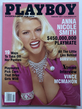 ANNA NICOLE SMITH February 2001 PLAYBOY Magazine CENTERFOLD LAUREN MICHELLE HILL
