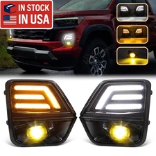 LED DRL Daytime Running Yellow Fog Light Kits For 2023-2025 Chevrolet Colorado