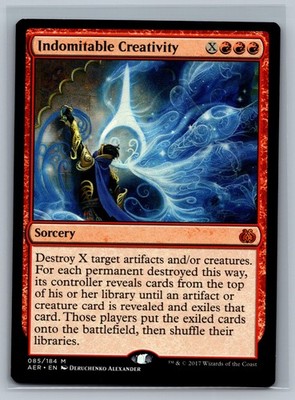Magic The Gathering Aether Revolt Indomitable Creativity #085/184 MTG TCG CCG