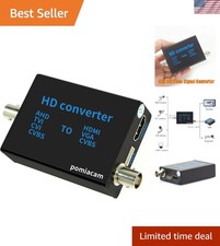 BNC to HDMI Video Signal Converter, 4-in-1 Composite CVBS AHD TVI CVI Adapter...