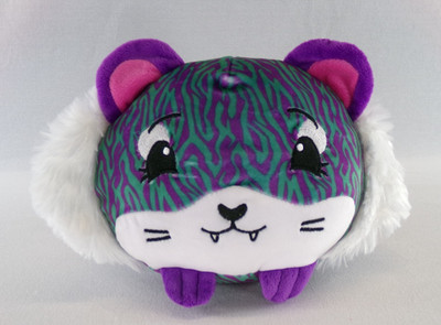 PIKMI POPS Jungle Tiger Purple Teal Plush Doll Series 3 Moose Toys 2017 7''HX10''W